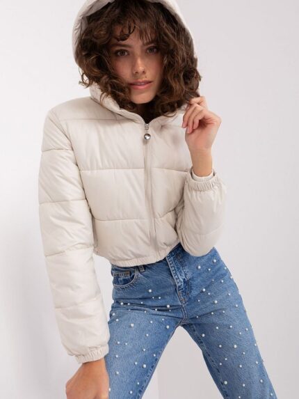 Ultra Warm Quilted Jacket Women's Long Sleeve Detachable Hood Zipper Pockets (188828)