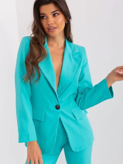 Elegant Womens Polyester Jacket Classic Style Professional Business Wear (192409)