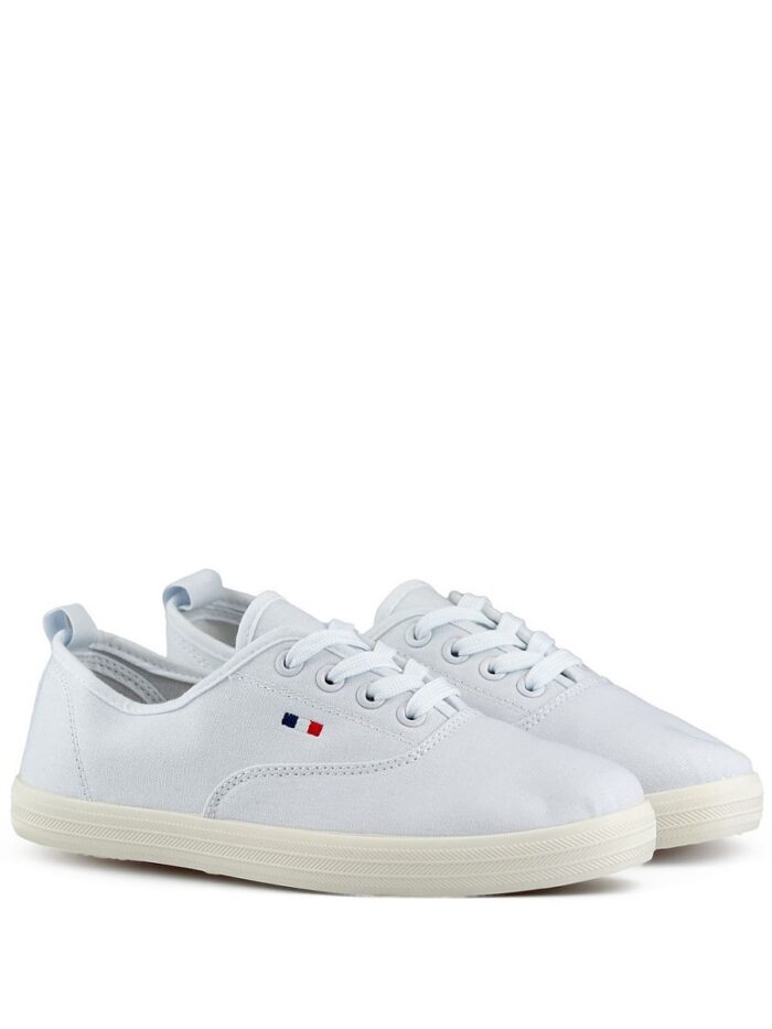 Ultimate Womens White Platform Sneakers Stylish Comfort Breathable Design (953755) lomora.store