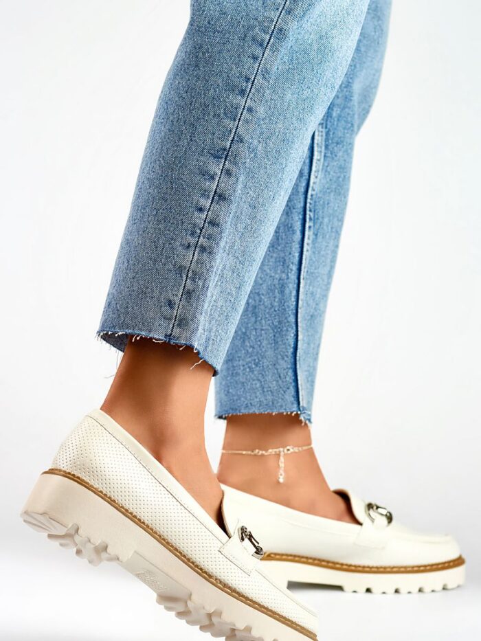 Elegant White Eco-Suede Semi-Boots Comfort Style & Sustainability (62051) lomora.store