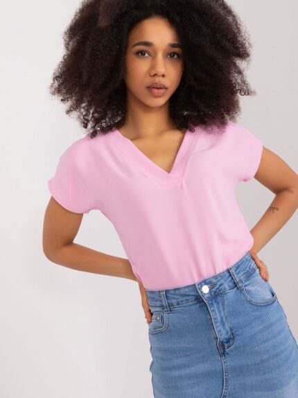 Effortlessly Chic Heart Neckline Blouse Perfect for Everyday Elegance (194834)