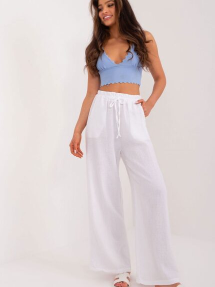 Ultra Comfortable High Rise Straight Leg Polyester Pants Effortless Style Perfect Fit (194855)