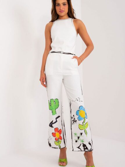Unleash Your Inner Adventurer Vibrant Wide Leg Polyester Trousers (196578)