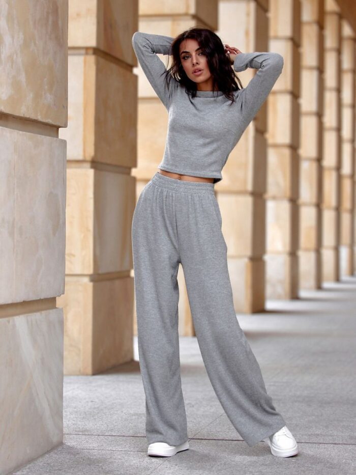 Effortless Elegance Darby Knit Blouse Polish Made Comfortable Versatile Style (199492) lomora.store