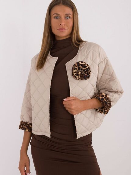 Stylish Quilted Women's Jacket Animal Print Autumn Winter Spring (199953)