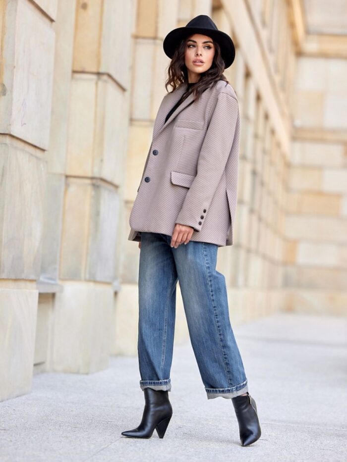 Effortlessly Chic Loose Fit Blazer Polish Made Luxurious Comfort Style (200144) lomora.store