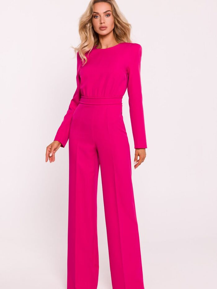 Elegant Polish Crafted Womens Jumpsuit High Quality Fabric Modern Chic Comfortable Fit Long Sleeves (200942) - Image 1