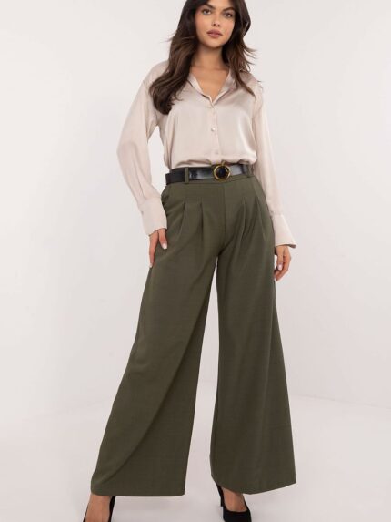 Luxurious Italian Women's Wide Leg Trousers Effortless Style and Comfort (203166)
