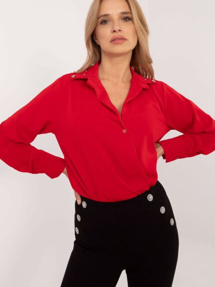 Elegant Long Sleeve Viscose Polyester Shirt Classic Cut Office Wear (203400)