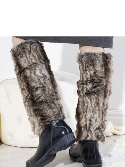 Luxury Navy Blue Faux Fur Lined Waterproof Wellingtons Warm Cozy Autumn Winter Boots (204783)