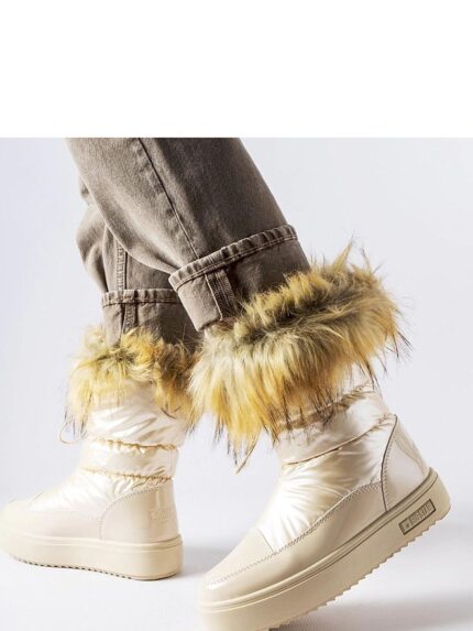 Ultra Warm Waterproof Beige Snow Boots Superior Comfort Stylish Winter Footwear (204834)
