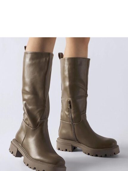 Unbeatable Warmth Stylish Brown Insulated Flat Winter Boots for Women (205077)