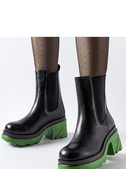 Elegant Black Insulated Winter Boots Green Tirano Post Womens Fashion Comfort (205854)