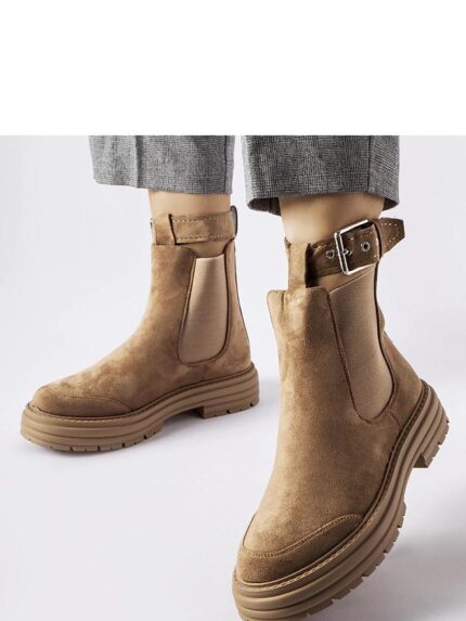 Abela Brown Buckle Boots Eco Leather Comfort Style Durability (206530)