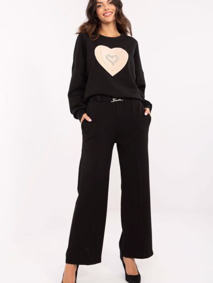 Luxurious Italian Women's High-Waisted Sweatpants Effortless Style Unmatched Comfort (206951)
