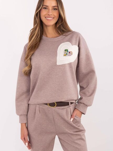 Luxurious Soft Womens Casual Sweatshirt Elegant Comfort All Day Wear (207030)