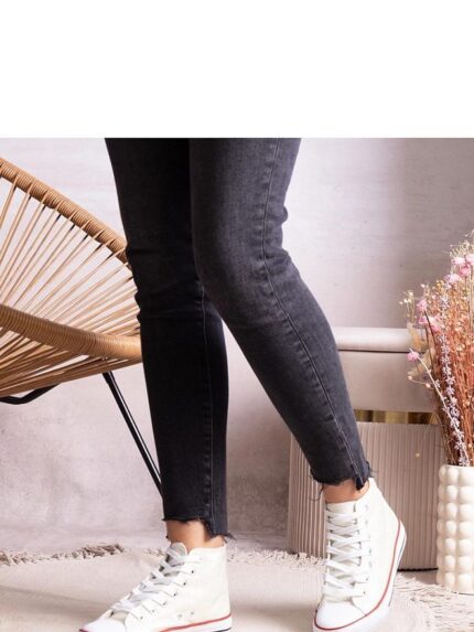 Ranifali Shiny Mesh High-Top Sneakers AutumnSpring Must-Have Fashion Trend (207210)