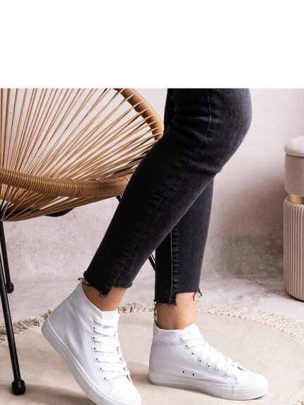 Luxury White High Top Sneakers Ultimate Comfort Style Spring Summer (207213)