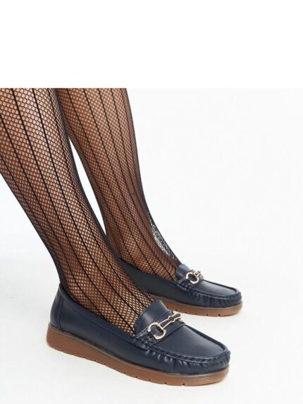 Stylish Navy Anisah Loafers Comfortable Durable Rubber Shoes Perfect Spring Summer Outfit (207454)