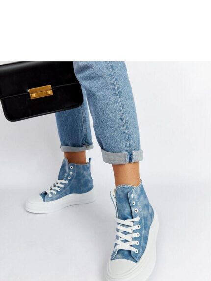 Ultimate Comfort Breathable Blue Platform Sneakers Summer Style Footwear (207542)