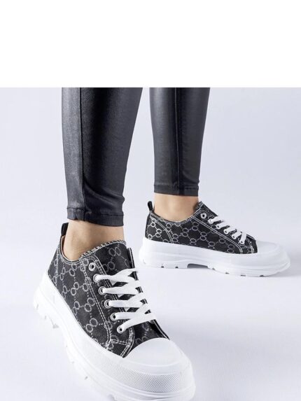 Elegant Antonella Monogram Sneakers Womens Summer Comfort Luxury Lace Up Shoes (207611)