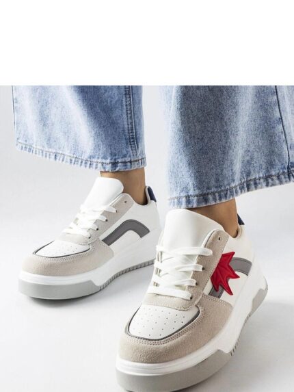 Kollins Eco-Suede Summer Sneakers Stylish White Eco-Leather Comfort and Convenience (207764)