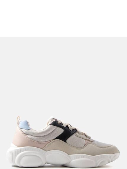 Lee Cooper Womens Beige Spring Summer Sneakers Breathable Comfort Durable Style (207807)