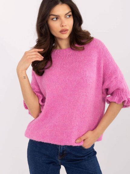 Luxury Soft Italian Knit Sweater Casual Elegance Everyday Wear (208515)
