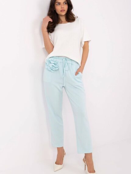 Luxury Womens High Waist Elegant Sweatpants Perfect Fit Detachable Brooch (208681)