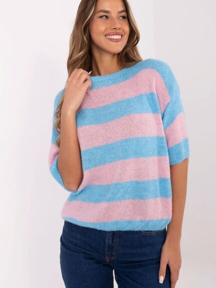Ultra Soft Striped Women's Sweater Everyday Work Casual Comfort Blend (209485)