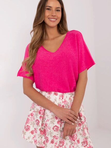 Luxurious Reversible V Neck Viscose Blend Sweater Two Wear Styles (209993)