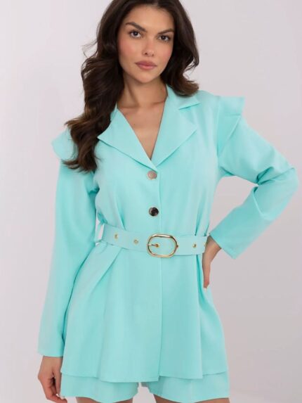 Elegant Mini Jumpsuit for Women Classic Chic Polyester Viscose Blend Perfect Fit (210038)