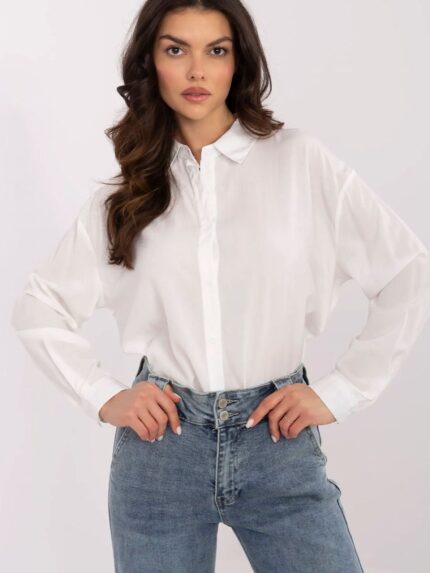 Timeless Elegant Womens Long Sleeve Shirt Professional Comfort Style (210850)