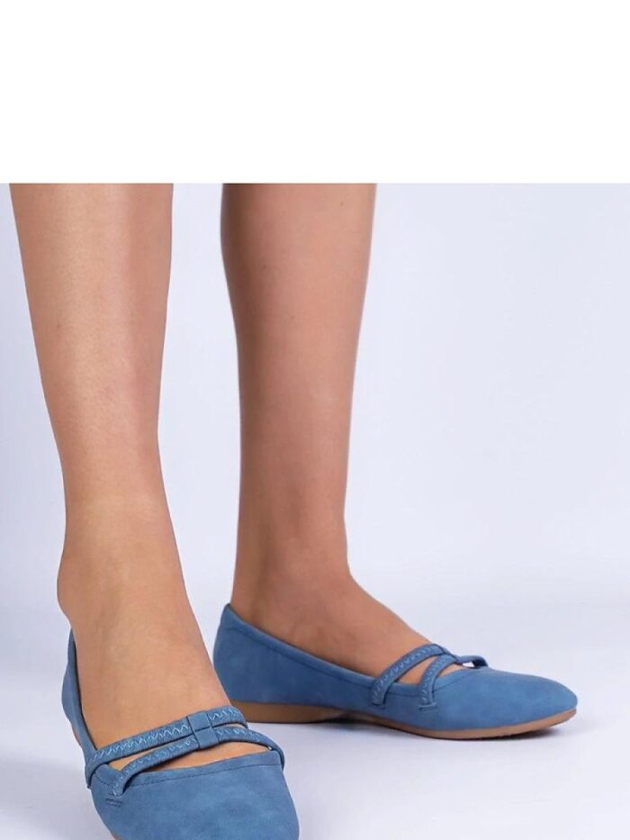 Gemre – ballerines bleues en cuir écologique pour femmes, Style confort élégant (129784) lomora.store