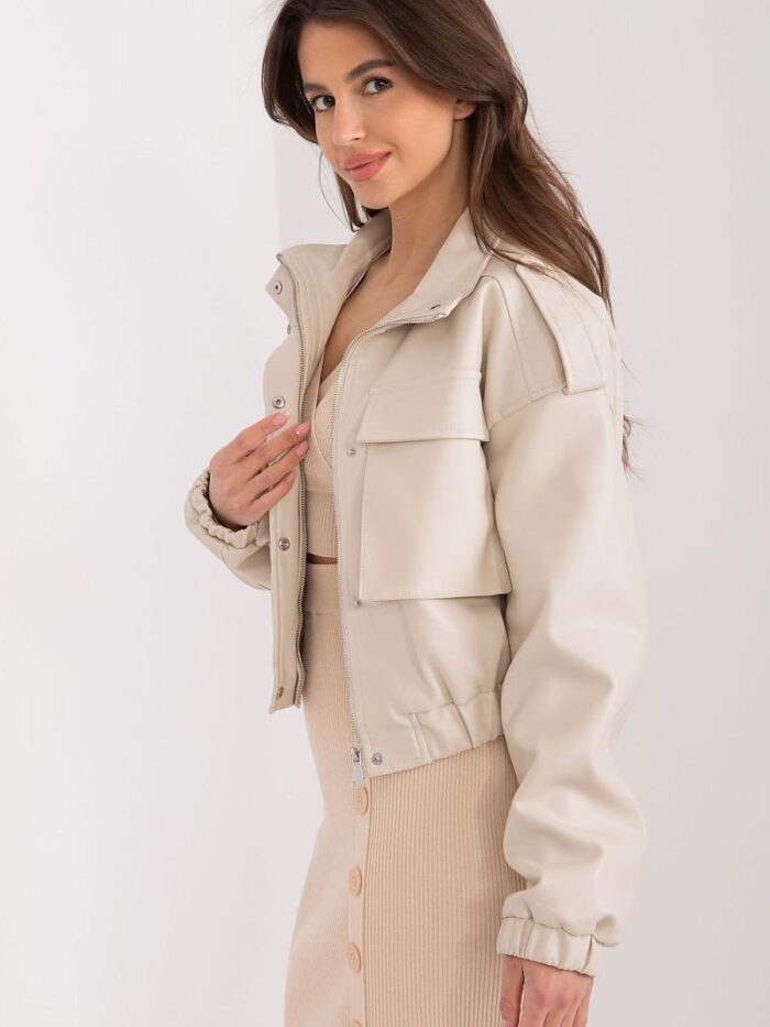 Veste élégante en faux cuir pour femmes, parfaite pour l'automne et le printemps (211186) lomora.store