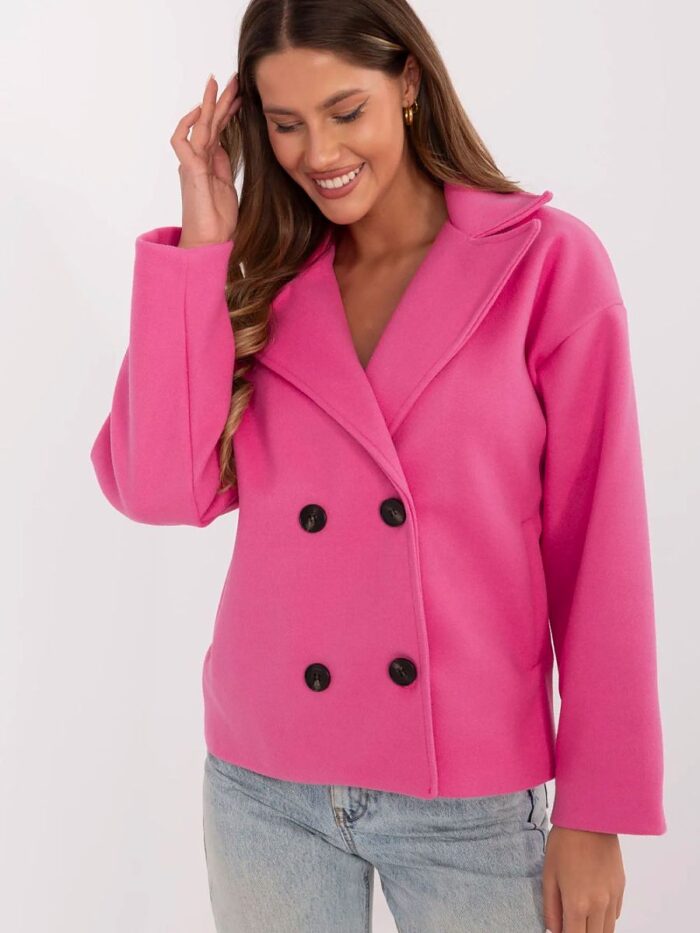Manteau court élégant pour femmes, revers larges, parfait pour le printemps et l'automne (211294) lomora.store