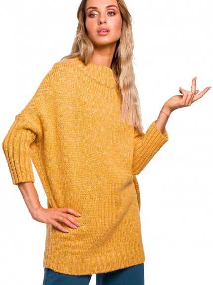 Ultra Cozy Oversized Fleece Sweater Warm Stylish Long Sleeves (135433)