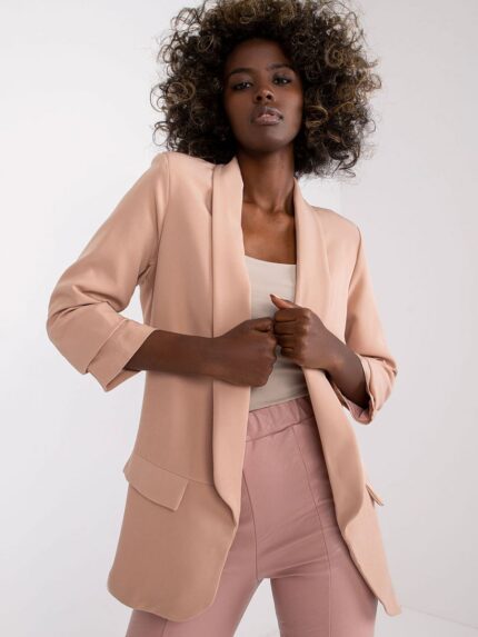 Ultimate Comfort No Button Long Sleeve Jacket Padded Shoulders Versatile Style (162575)