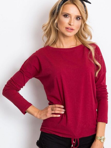 Elegant Long Sleeve Tie Waist Blouse Perfect for Any Occasion (162869)