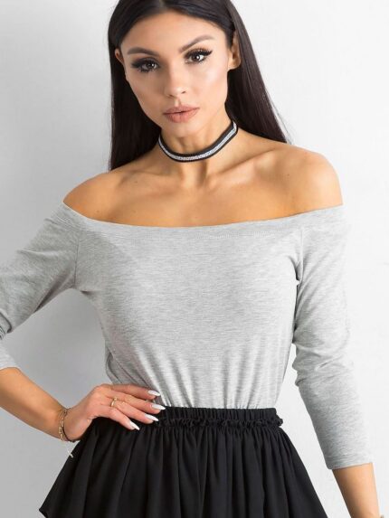 Elegant Spanish Style Off Shoulder Blouse Versatile 3/4 Sleeves (163395)