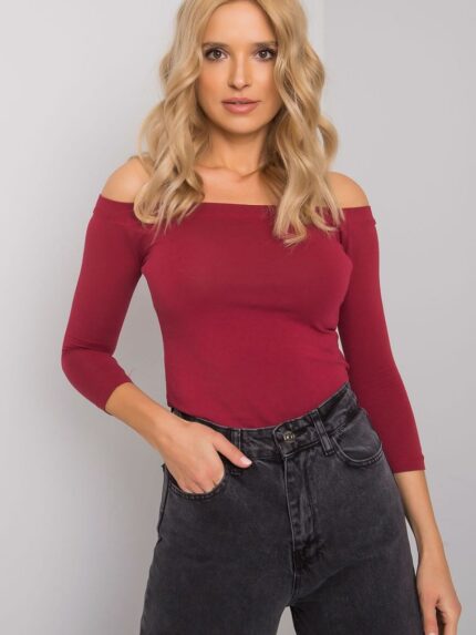 Elegant Spanish Style Off Shoulder Blouse Versatile 3/4 Sleeves (163397)