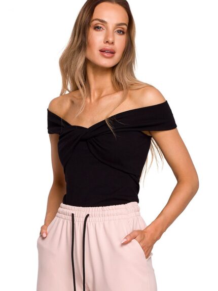 Stunning Shoulder-Baring Interlacing Blouse Summer Holiday Outfit Essential (163649)