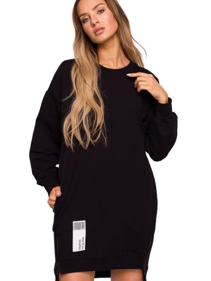 Irresistible Multifunctional Long Sweatshirt Dress Tunic Top Jeans Outfit (163661)