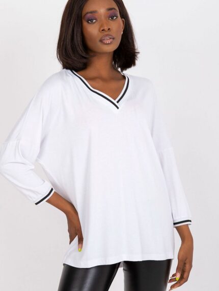 Effortless Chic V Neck 34 Sleeve Blouse Perfect Everyday Wear (164687)