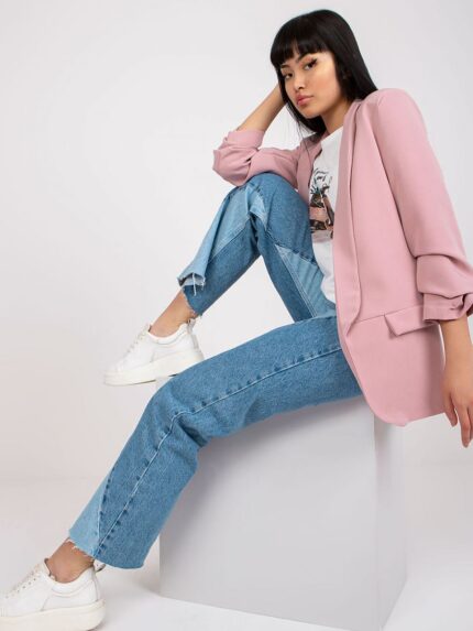 Elegant Womens Sleeveless Lined Jacket Shoulder Pads Versatile Style 164965