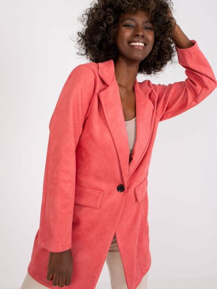 Luxurious Faux Suede Zipper Jacket Long Sleeves Versatile Style (165396)