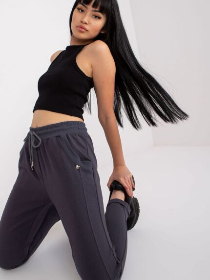 Ultra Soft High Waisted Sweatpants with Tie Waist and Side Pockets Perfect Everyday Wear (166018)