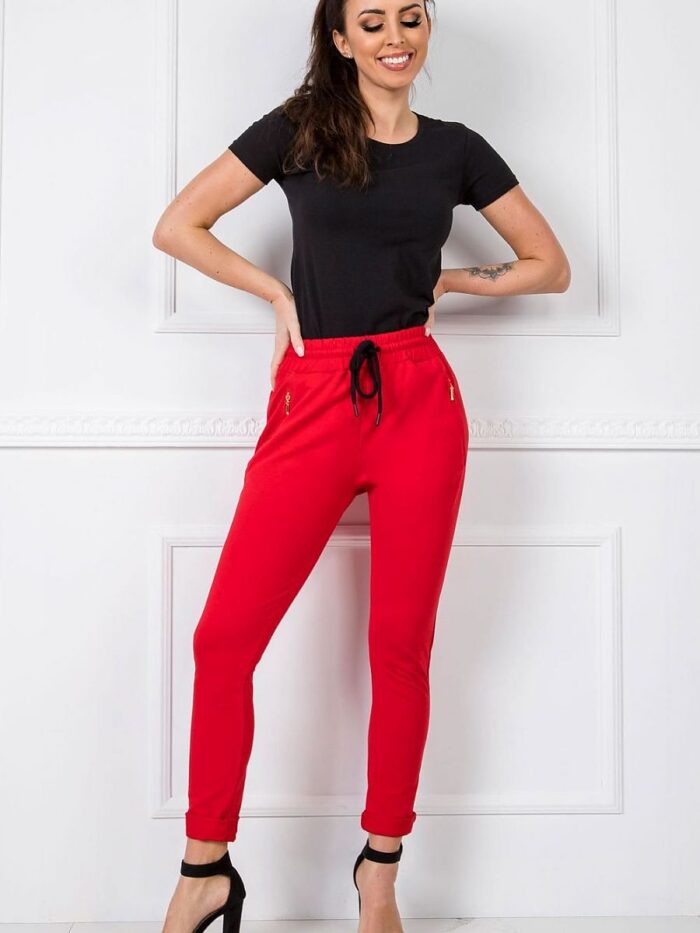 Ultra Comfortable High Waisted Cotton Sweatpants  Stylish Slim Leg Design (166218) - Image 2