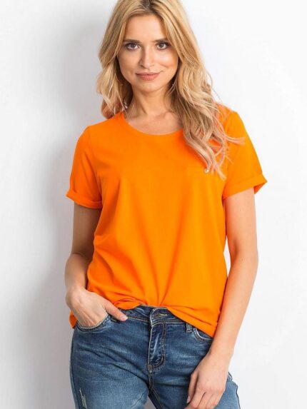 Premium Soft Cotton Ladies Round Neck Short Sleeve T Shirt Breathable Comfortable Everyday Wear (167301)