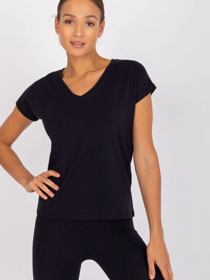 Heart Neckline Short Sleeve Straight Cut TShirt Classic Style (167909)